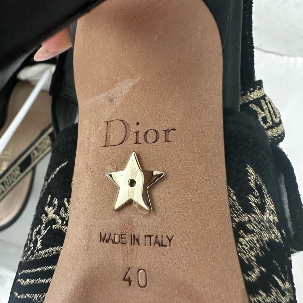 Christian Dior Heels Black & Gold